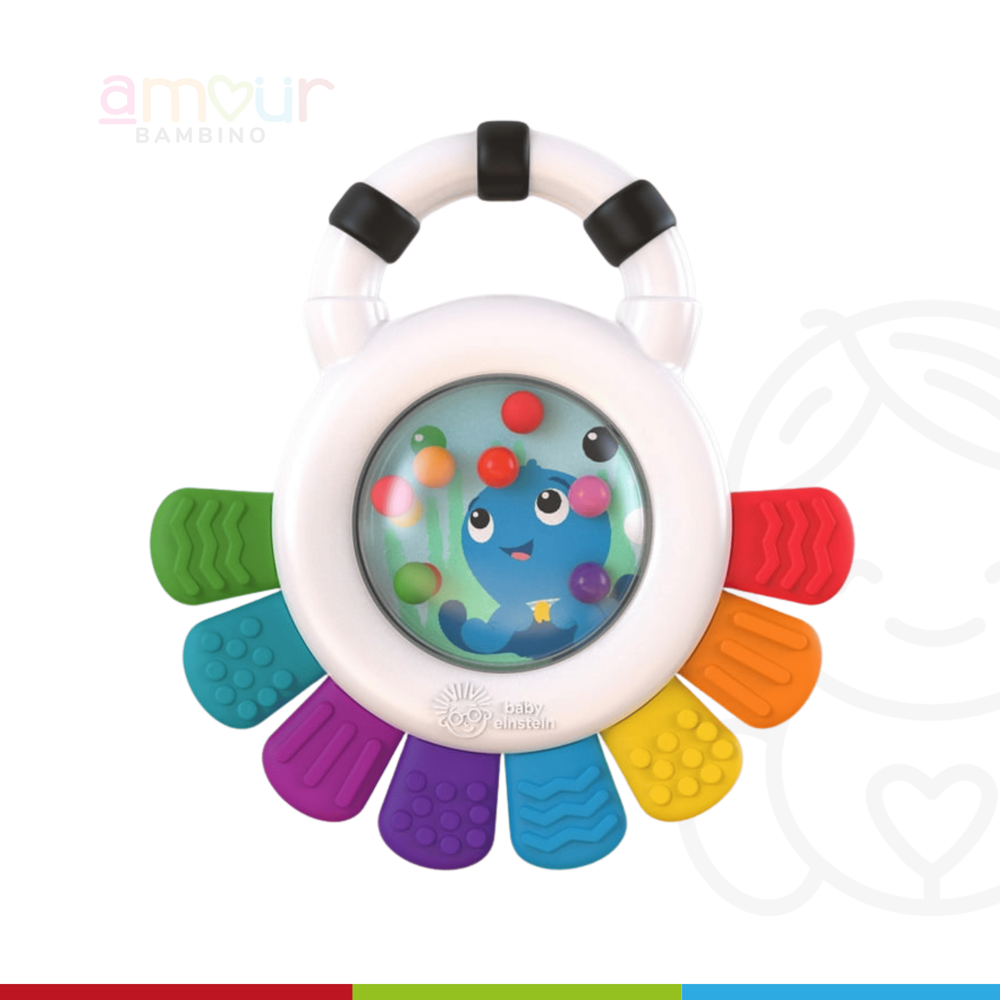 Baby Einstein Sonajero y Mordedor Multiuso | Pulpo