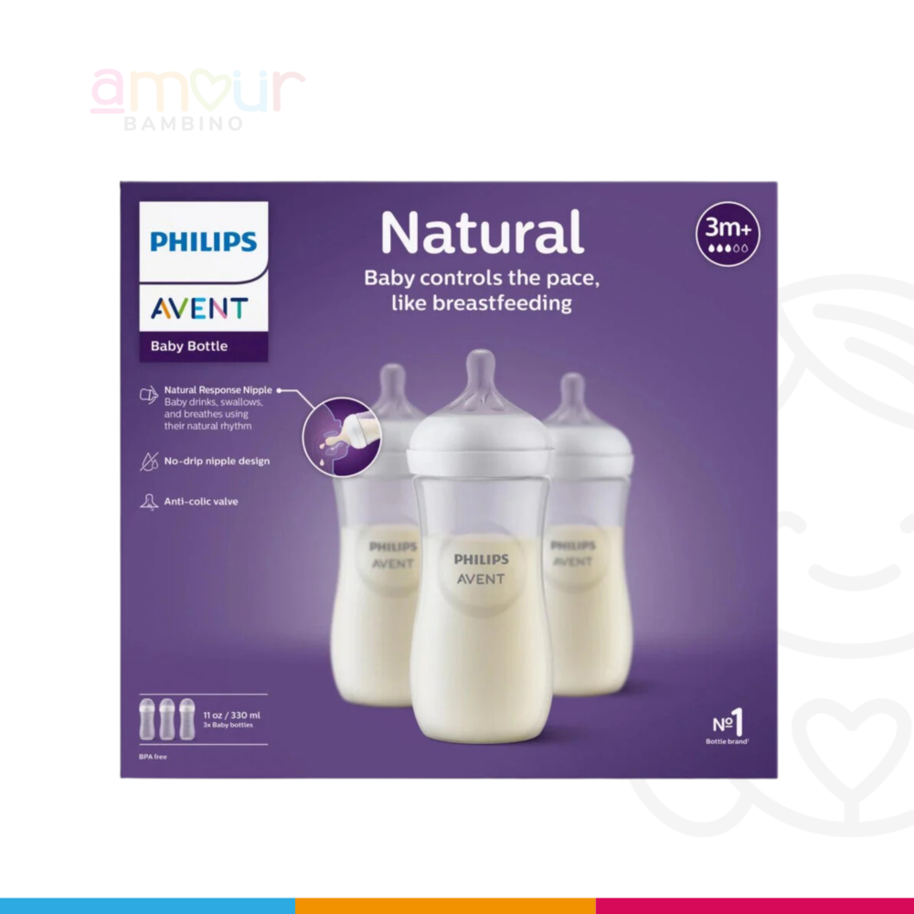 Philips Avent Set de Teteros 3m+ Natural 330ml - Imagen 2